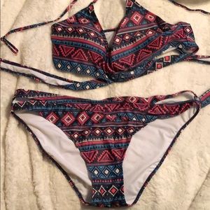 Bikini wrap top bottoms xl